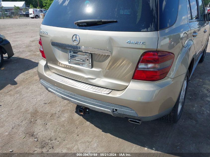 2008 Mercedes-Benz Ml 350 4Matic VIN: 4JGBB86E68A406497 Lot: 39470169