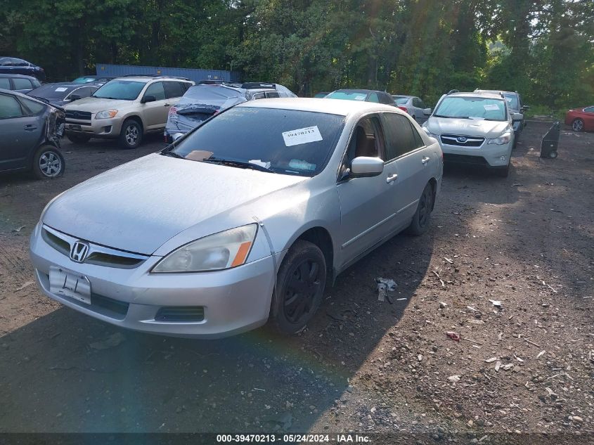 2007 Honda Accord 2.4 Lx VIN: 1HGCM56457A101193 Lot: 39470213