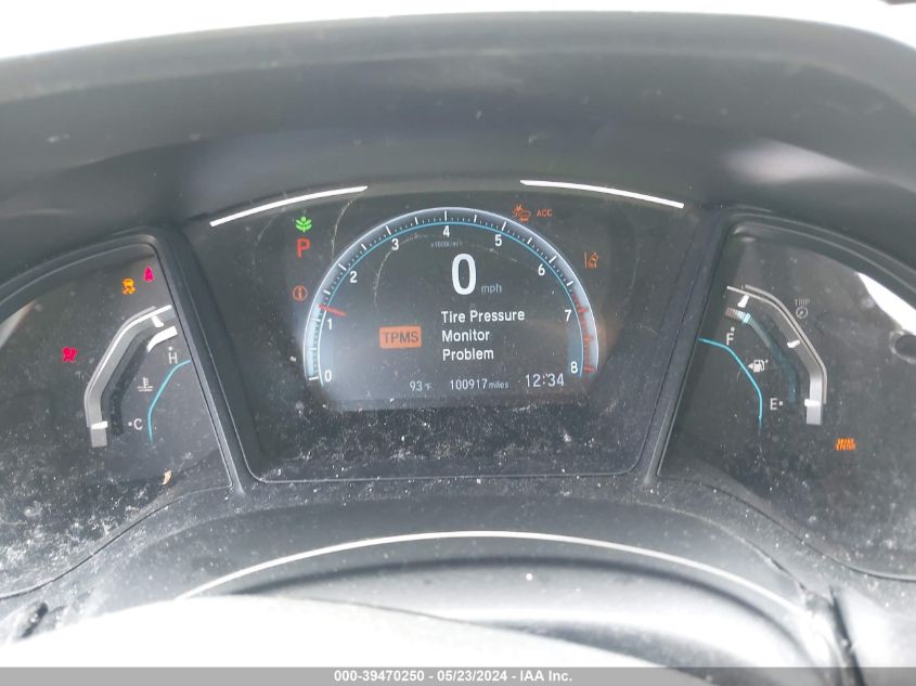 2019 Honda Civic Lx VIN: 19XFC2F66KE039257 Lot: 39470250