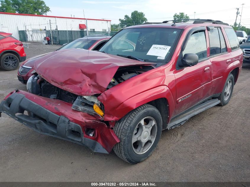 2004 Chevrolet Trailblazer Lt VIN: 1GNDT13S142427457 Lot: 39470282