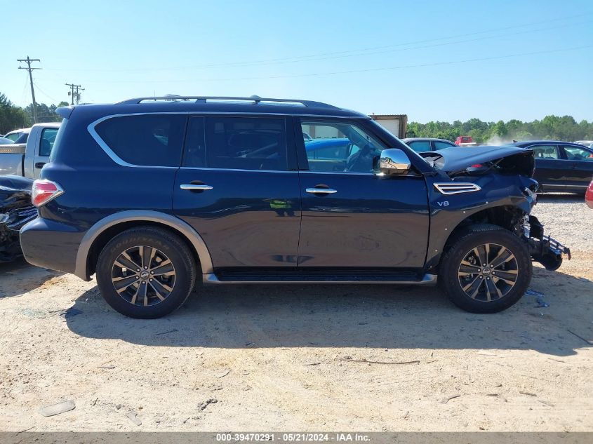 2018 Nissan Armada Platinum VIN: JN8AY2NE7JX700219 Lot: 39470291