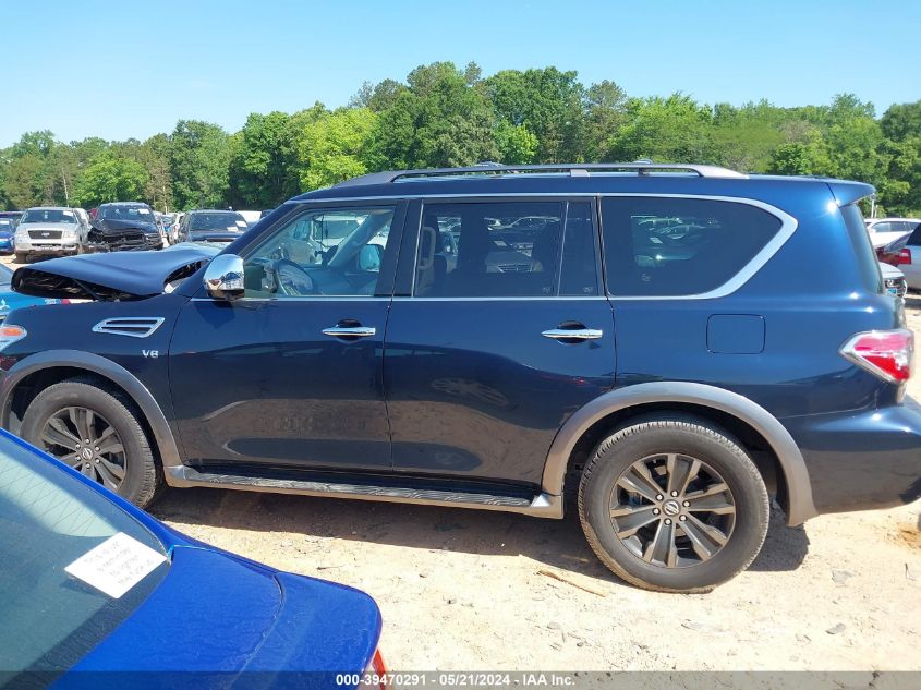 2018 Nissan Armada Platinum VIN: JN8AY2NE7JX700219 Lot: 39470291