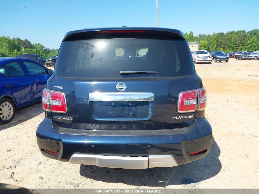 2018 Nissan Armada Platinum VIN: JN8AY2NE7JX700219 Lot: 39470291