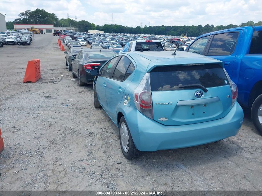 2012 Toyota Prius C One VIN: JTDKDTB38C1014314 Lot: 39470334