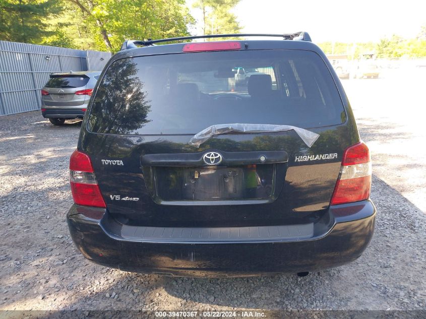 2004 Toyota Highlander V6 VIN: JTEEP21A640048432 Lot: 39470367