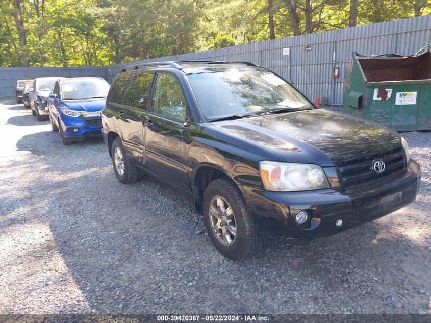 2004 Toyota Highlander V6 VIN: JTEEP21A640048432 Lot: 39470367