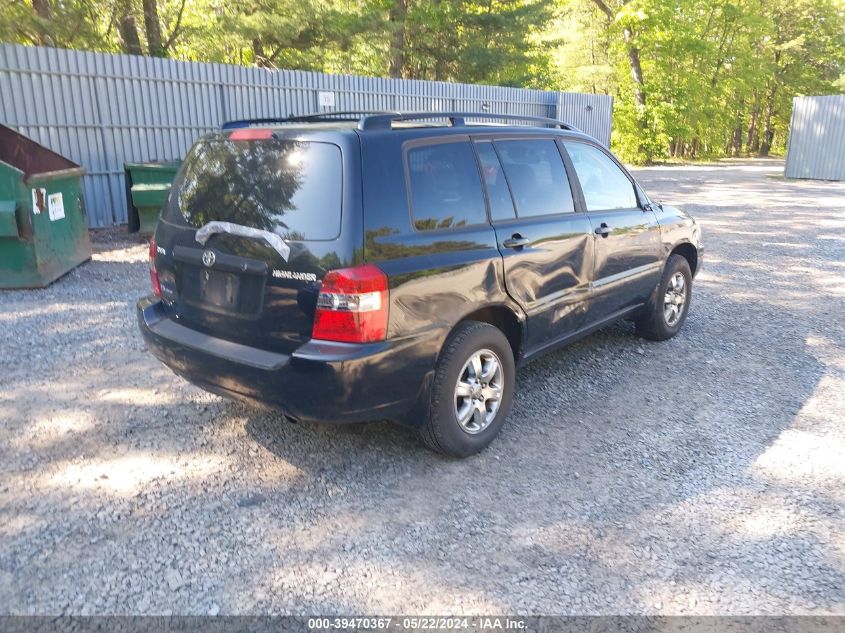 2004 Toyota Highlander V6 VIN: JTEEP21A640048432 Lot: 39470367