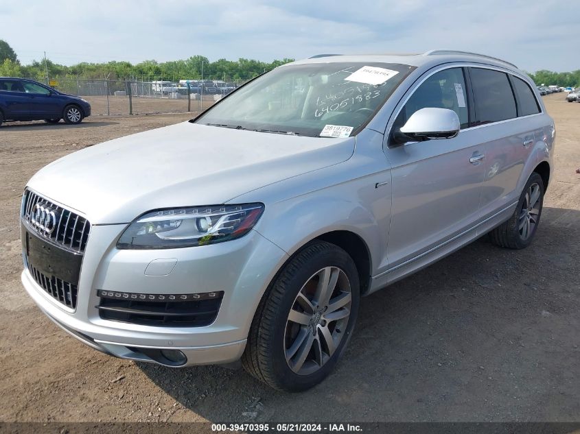 2015 Audi Q7 Premium Plus VIN: WA1LGAFE4FD010110 Lot: 39470395