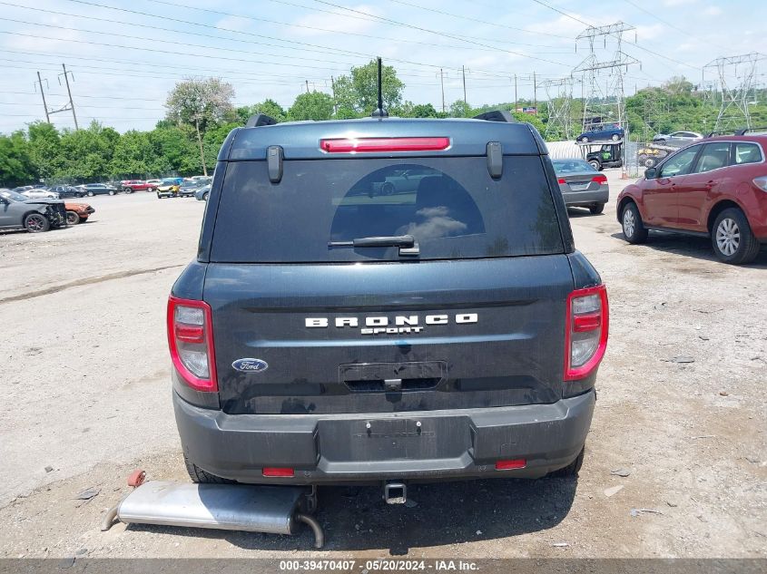 2022 Ford Bronco Sport Big Bend VIN: 3FMCR9B67NRE31673 Lot: 39470407