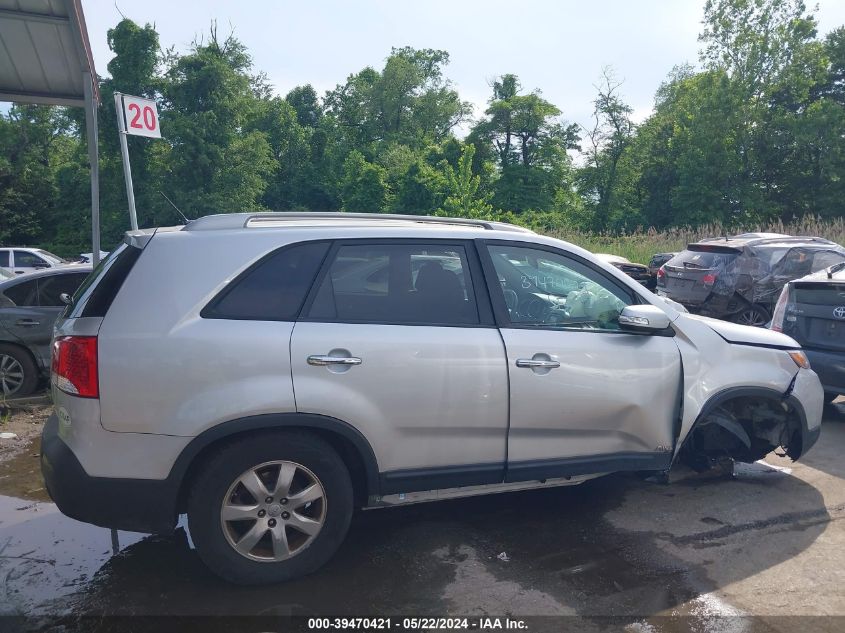 2013 Kia Sorento Lx V6 VIN: 5XYKTDA29DG348421 Lot: 39470421