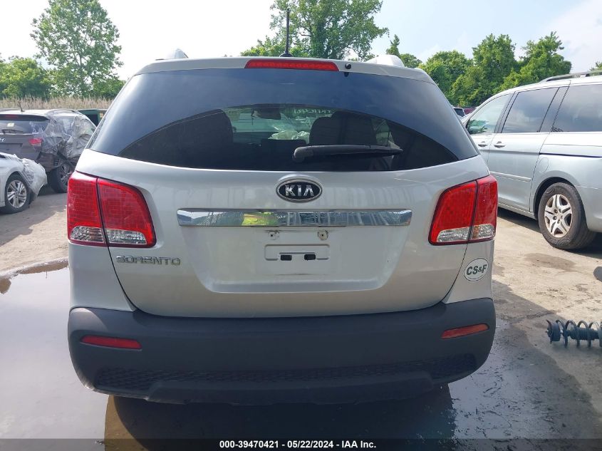 2013 Kia Sorento Lx V6 VIN: 5XYKTDA29DG348421 Lot: 39470421