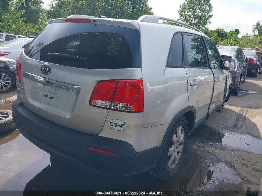 2013 Kia Sorento Lx V6 VIN: 5XYKTDA29DG348421 Lot: 39470421