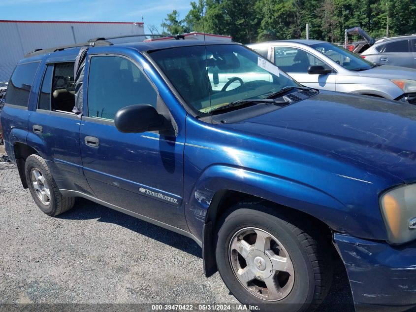 2002 Chevrolet Trailblazer Ls VIN: 1GNDT13S122418108 Lot: 39470422