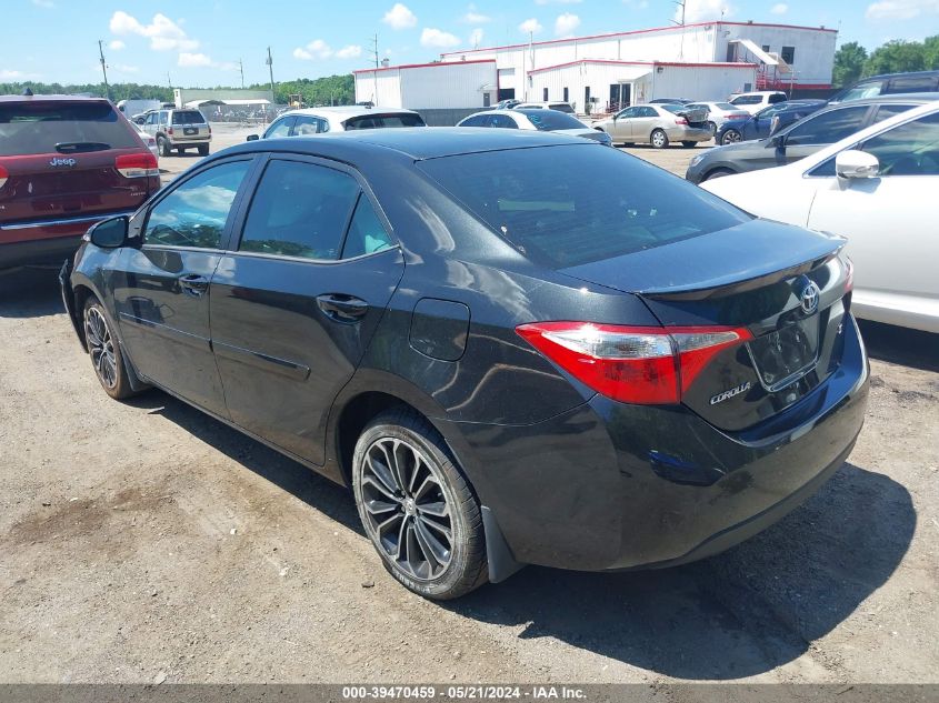 2015 Toyota Corolla S Plus VIN: 2T1BURHE6FC364388 Lot: 39470459