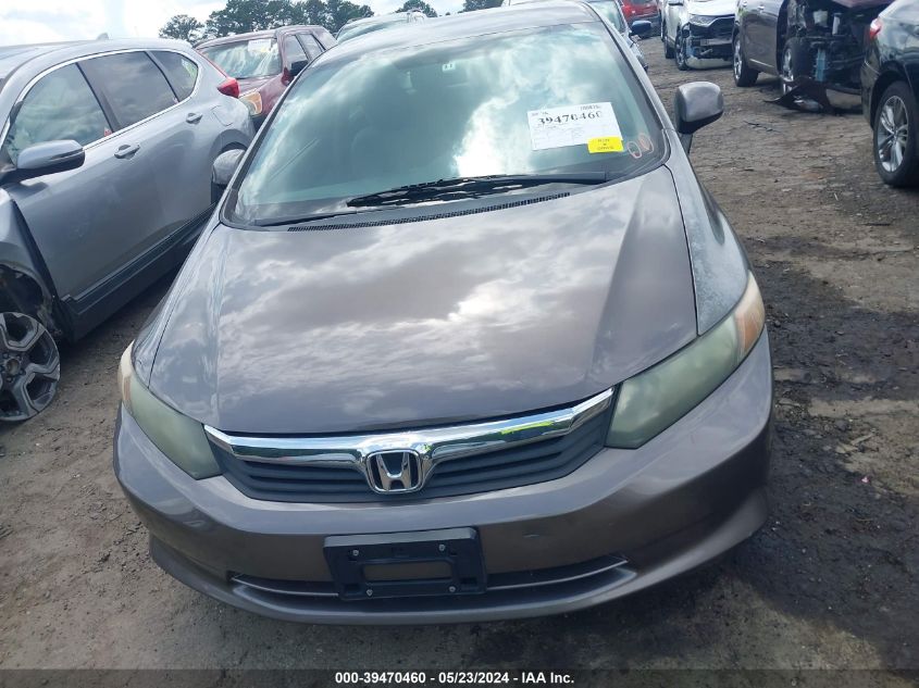 2012 Honda Civic Lx VIN: 2HGFB2F51CH596367 Lot: 39470460