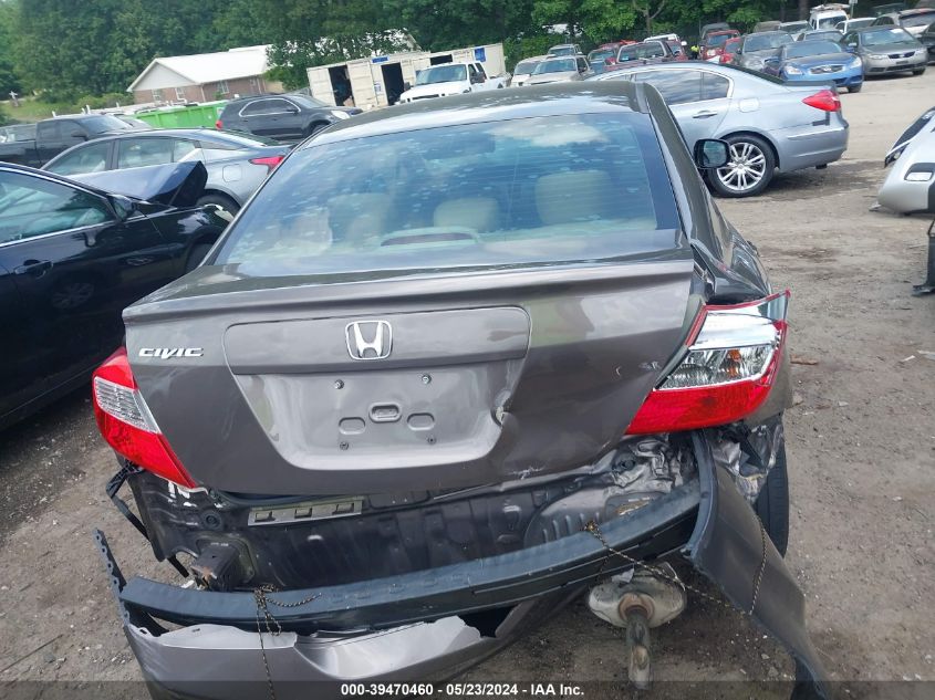 2012 Honda Civic Lx VIN: 2HGFB2F51CH596367 Lot: 39470460