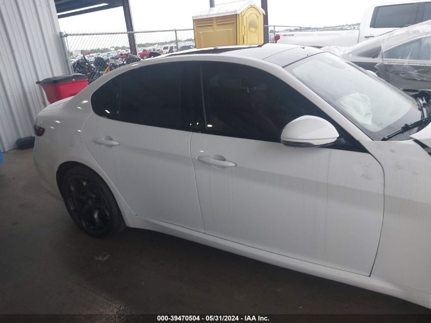 2018 Alfa Romeo Giulia Ti Sport Rwd VIN: ZARFAECN5J7572773 Lot: 39470504