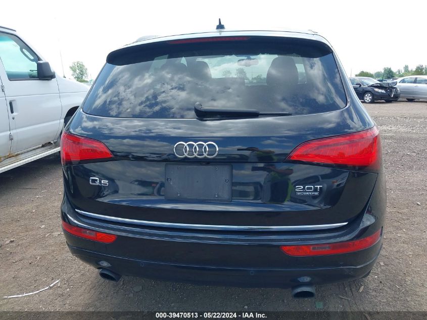 2016 Audi Q5 2.0T Premium VIN: WA1L2AFP9GA076798 Lot: 39470513