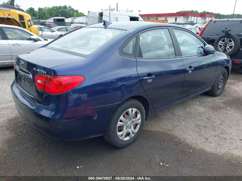 2010 Hyundai Elantra Gls VIN: KMHDU4AD7AU044226 Lot: 39470527