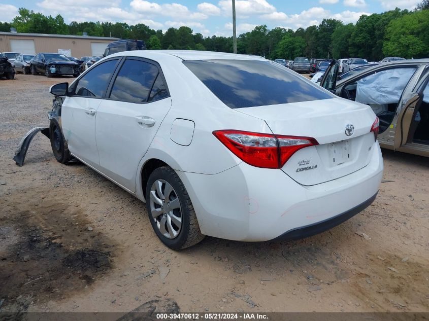 2016 Toyota Corolla Le VIN: 2T1BURHE3GC707403 Lot: 39470612