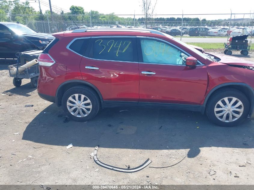2016 Nissan Rogue S VIN: JN8AT2MT0GW004766 Lot: 39470645
