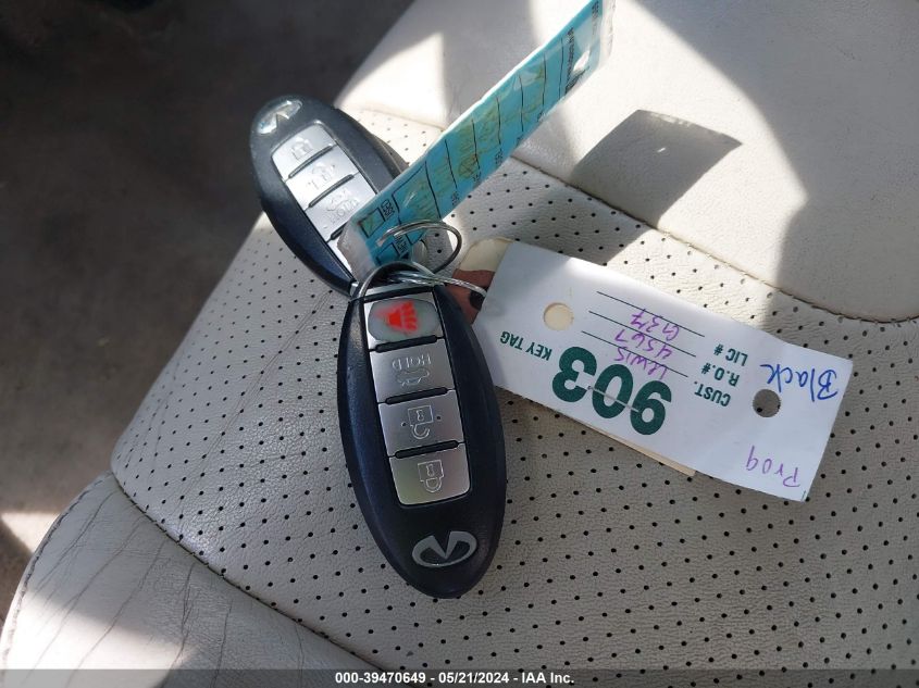 2012 Infiniti G37X VIN: JN1CV6AR7CM972211 Lot: 39470649