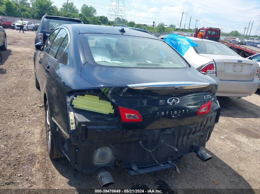 2012 Infiniti G37X VIN: JN1CV6AR7CM972211 Lot: 39470649