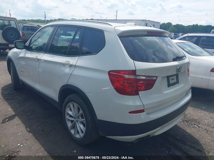 2013 BMW X3 xDrive28I VIN: 5UXWX9C54D0A17456 Lot: 39470678