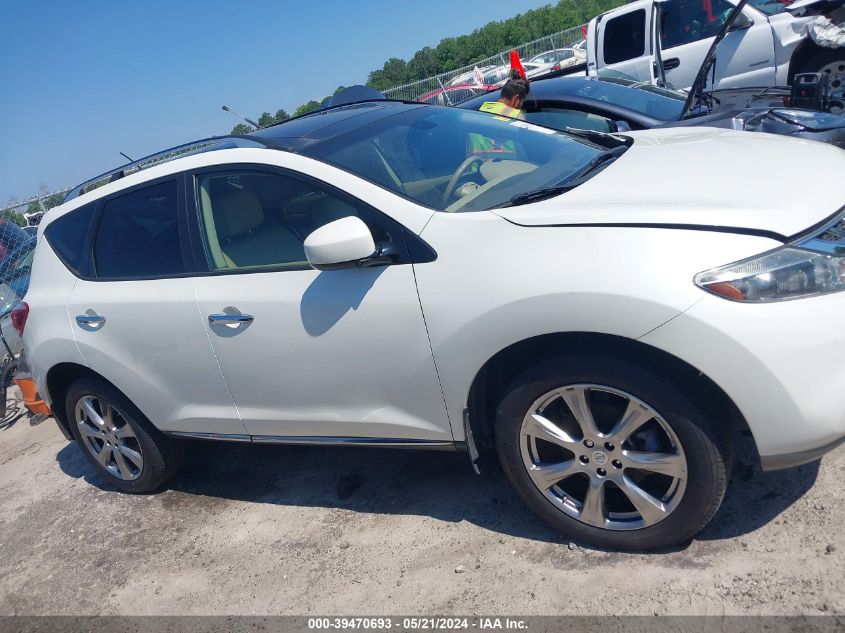 2012 Nissan Murano Le VIN: JN8AZ1MW8CW239655 Lot: 39470693