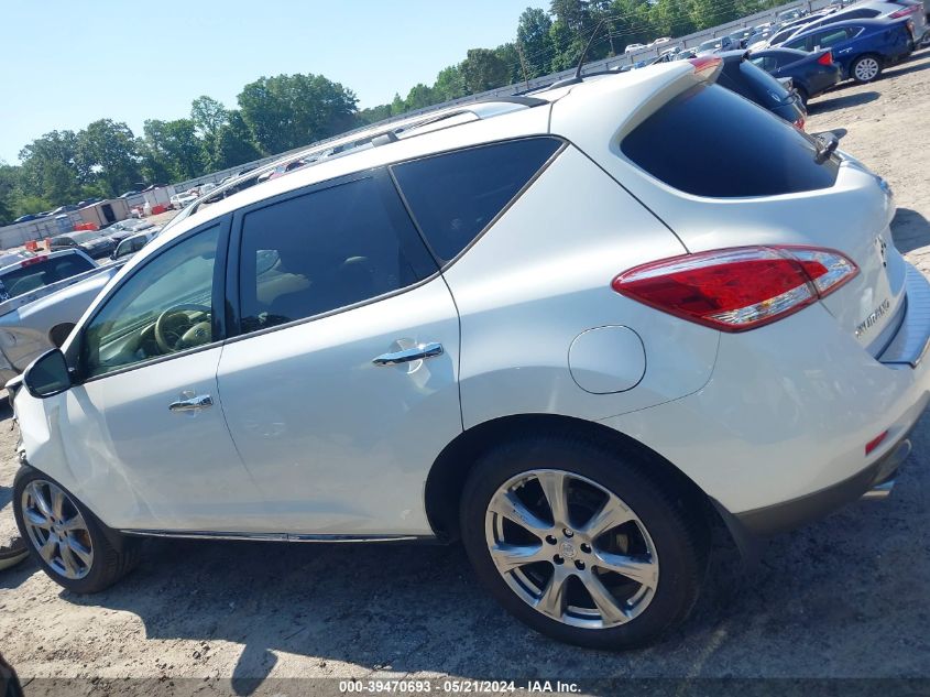 2012 Nissan Murano Le VIN: JN8AZ1MW8CW239655 Lot: 39470693