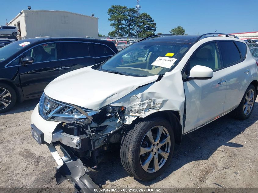 2012 Nissan Murano Le VIN: JN8AZ1MW8CW239655 Lot: 39470693