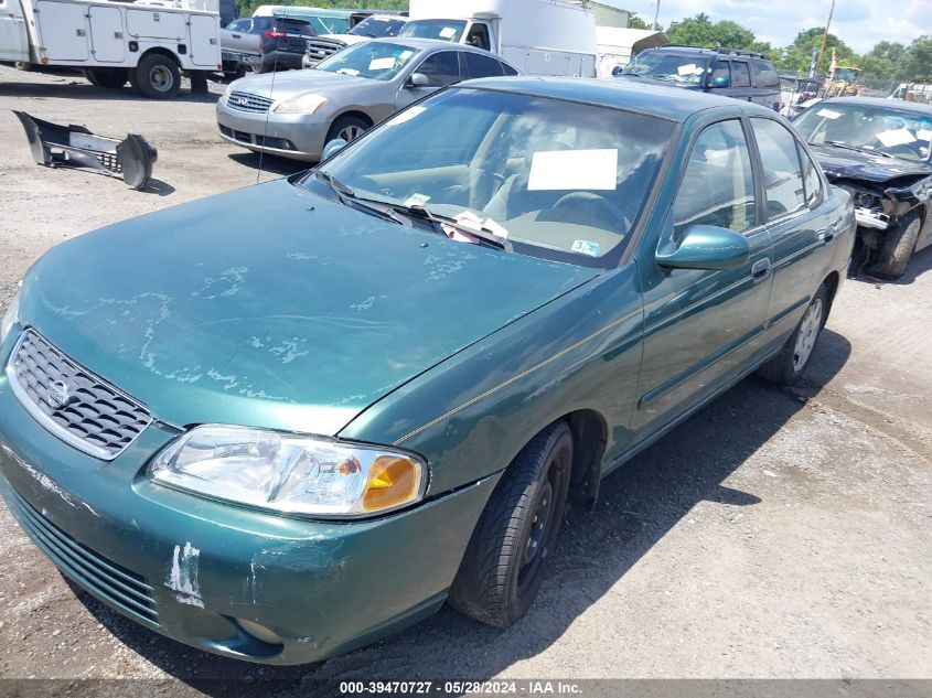 2000 Nissan Sentra Gxe/Xe VIN: 3N1CB51D9YL332672 Lot: 39470727