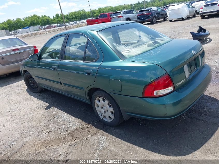 2000 Nissan Sentra Gxe/Xe VIN: 3N1CB51D9YL332672 Lot: 39470727