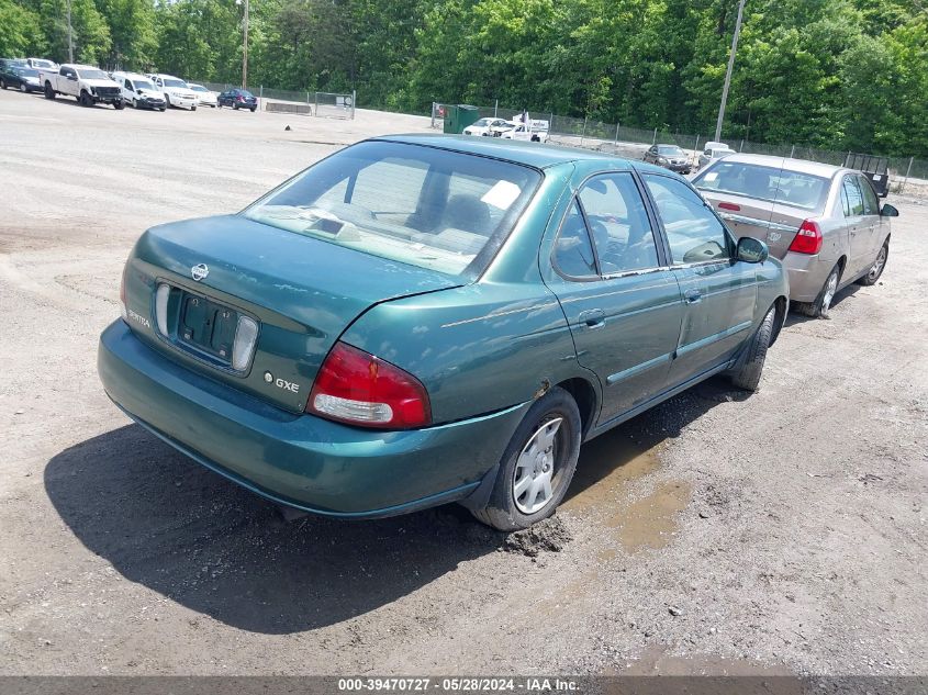 2000 Nissan Sentra Gxe/Xe VIN: 3N1CB51D9YL332672 Lot: 39470727