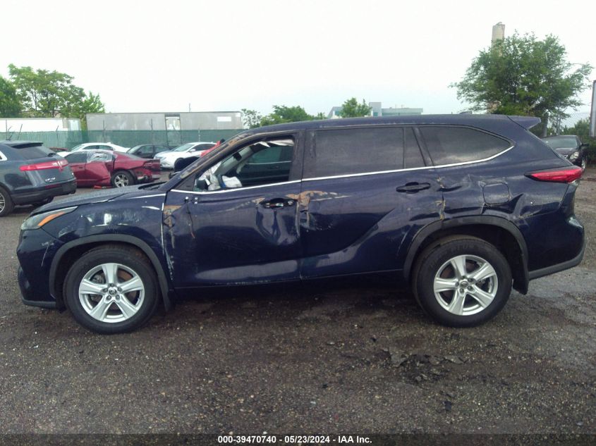 2021 Toyota Highlander L VIN: 5TDCZRBH1MS527798 Lot: 39470740