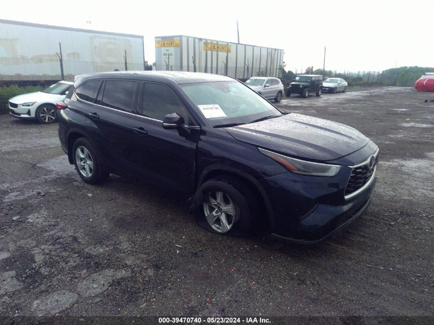 2021 Toyota Highlander L VIN: 5TDCZRBH1MS527798 Lot: 39470740