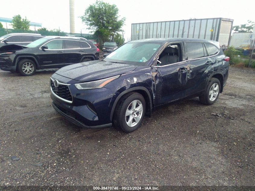 2021 Toyota Highlander L VIN: 5TDCZRBH1MS527798 Lot: 39470740