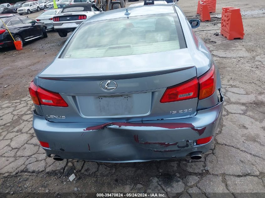 2007 Lexus Is 250 VIN: JTHBK262X75037009 Lot: 39470824