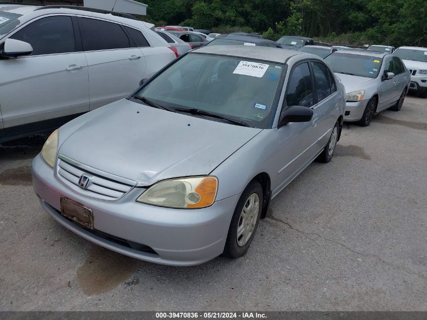 2002 Honda Civic Lx VIN: 2HGES16522H561552 Lot: 39470836