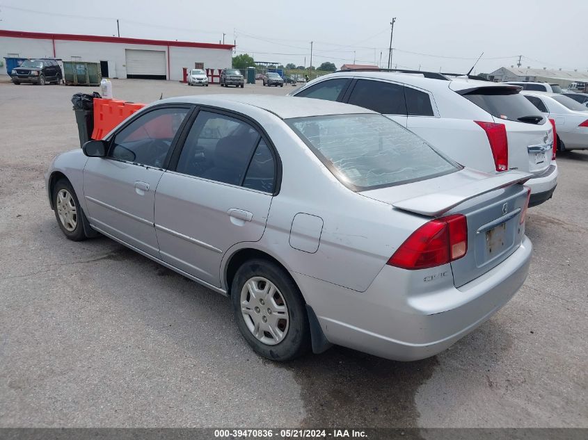 2002 Honda Civic Lx VIN: 2HGES16522H561552 Lot: 39470836