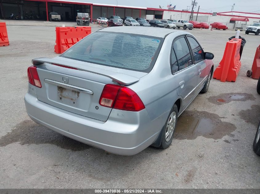 2002 Honda Civic Lx VIN: 2HGES16522H561552 Lot: 39470836