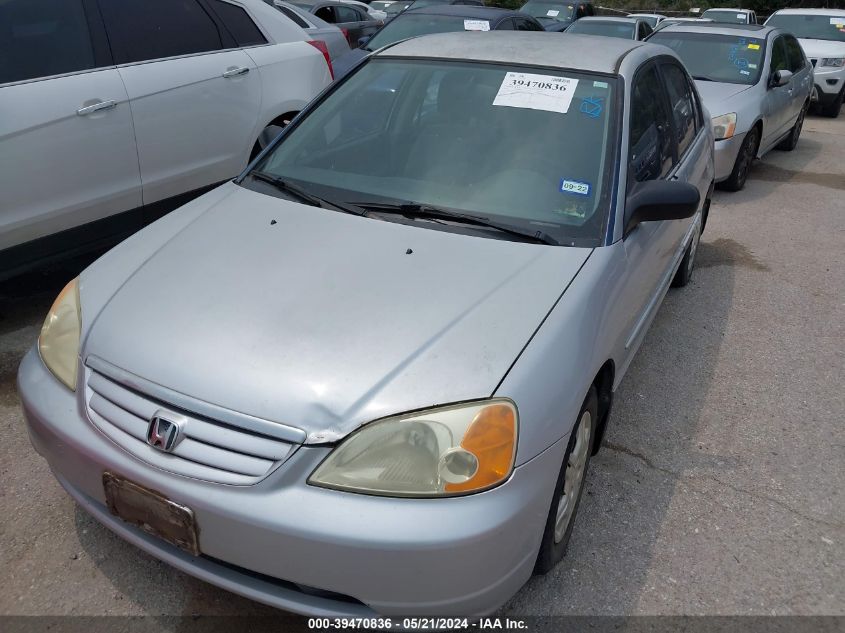 2002 Honda Civic Lx VIN: 2HGES16522H561552 Lot: 39470836