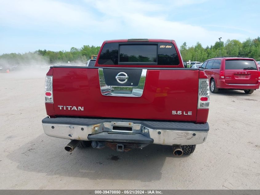 2005 Nissan Titan Le VIN: 1N6AA07B75N505114 Lot: 39470850