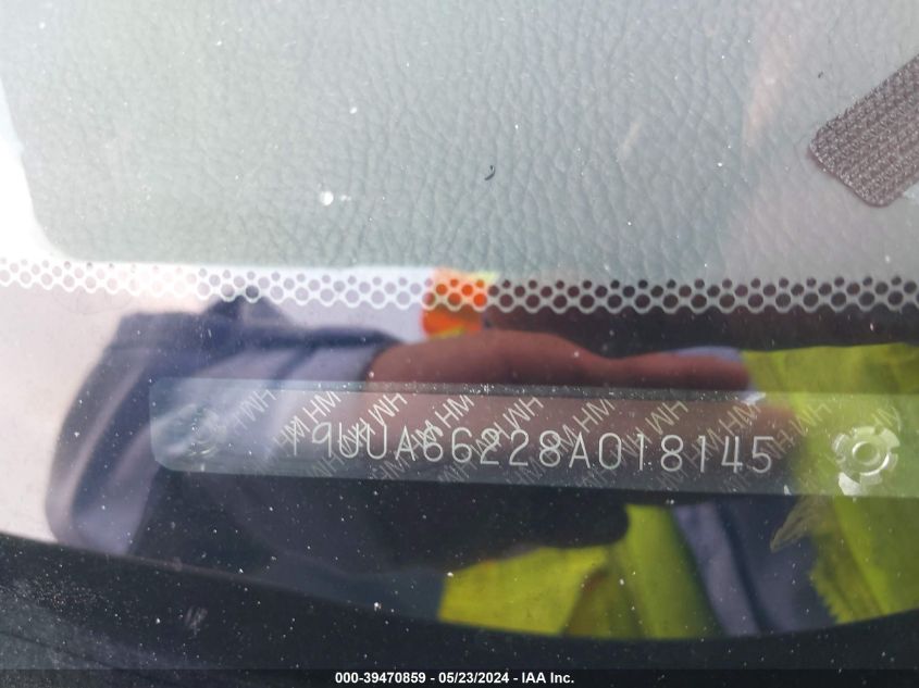 2008 Acura Tl 3.2 VIN: 19UUA66228A018145 Lot: 39470859