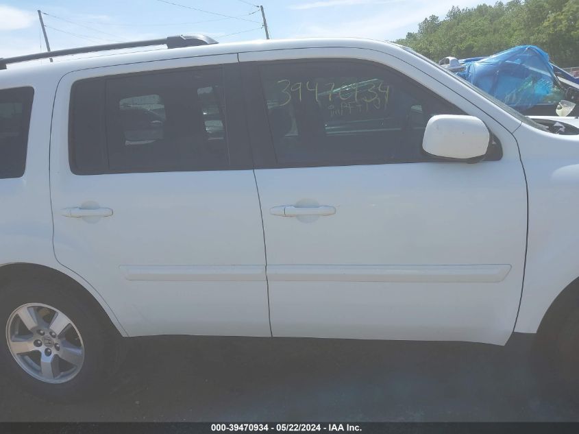 2011 Honda Pilot Ex-L VIN: 5FNYF4H51BB104767 Lot: 39470934