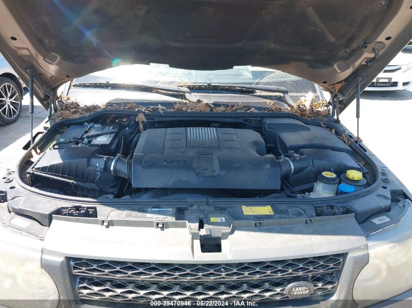 2010 Land Rover Range Rover Sport Hse VIN: SALSK2D48AA251557 Lot: 39470946