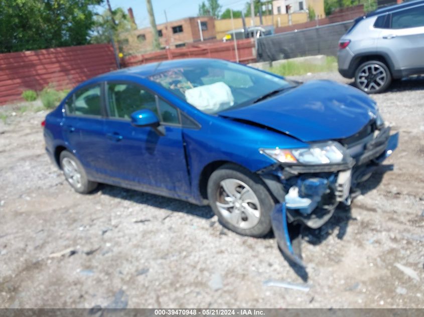 2013 Honda Civic Lx VIN: 19XFB2F57DE073897 Lot: 39470948