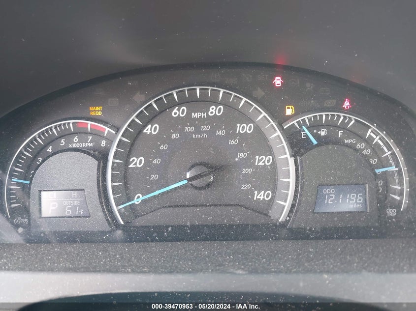 2012 Toyota Camry Xle V6 VIN: 4T1BK1FK8CU520893 Lot: 39470953