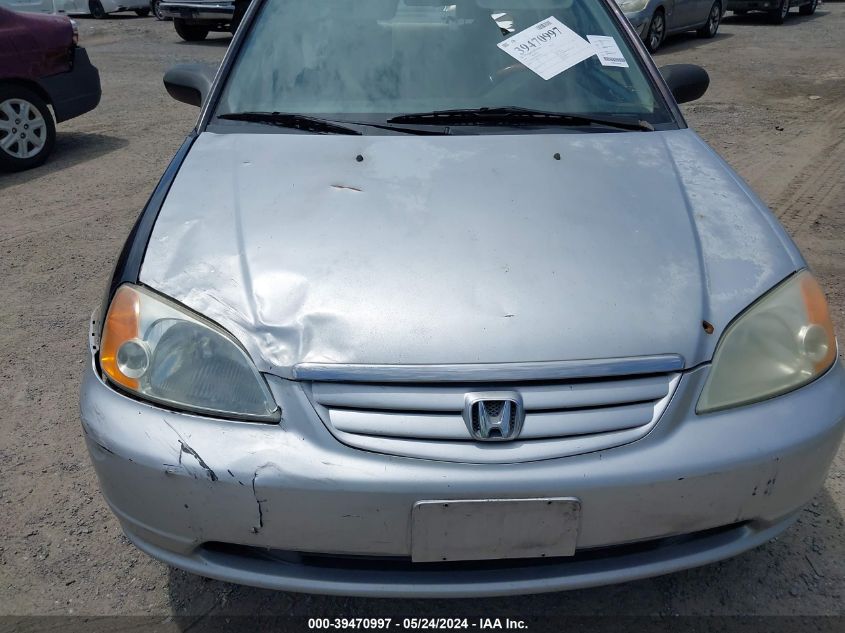 2003 Honda Civic Dx VIN: 2HGES16133H609204 Lot: 39470997