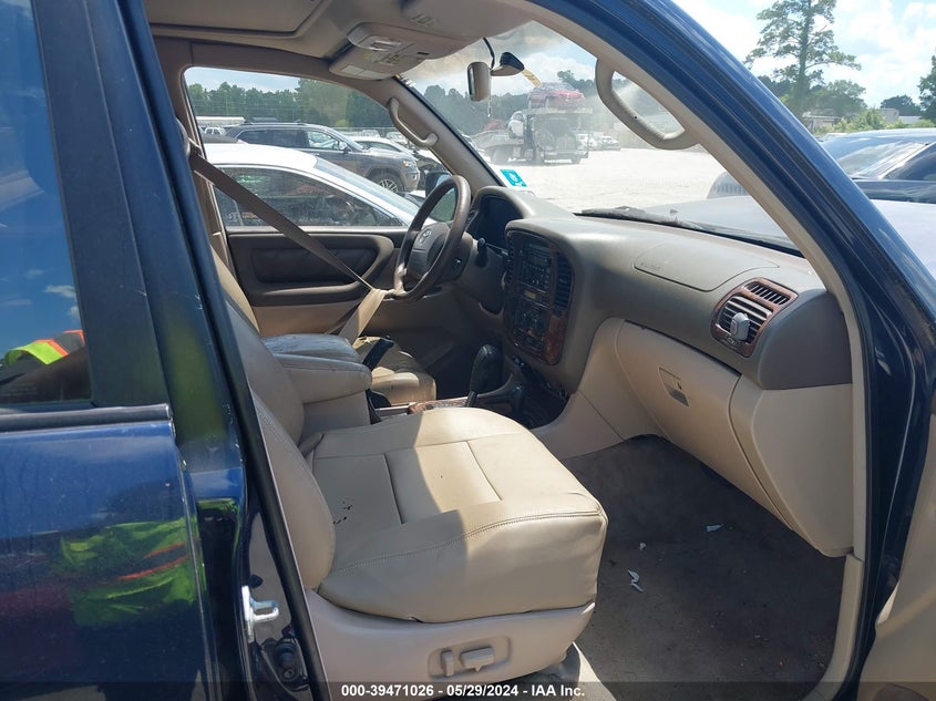 2001 Toyota Land Cruiser VIN: JTEHT05JX12010029 Lot: 39471026